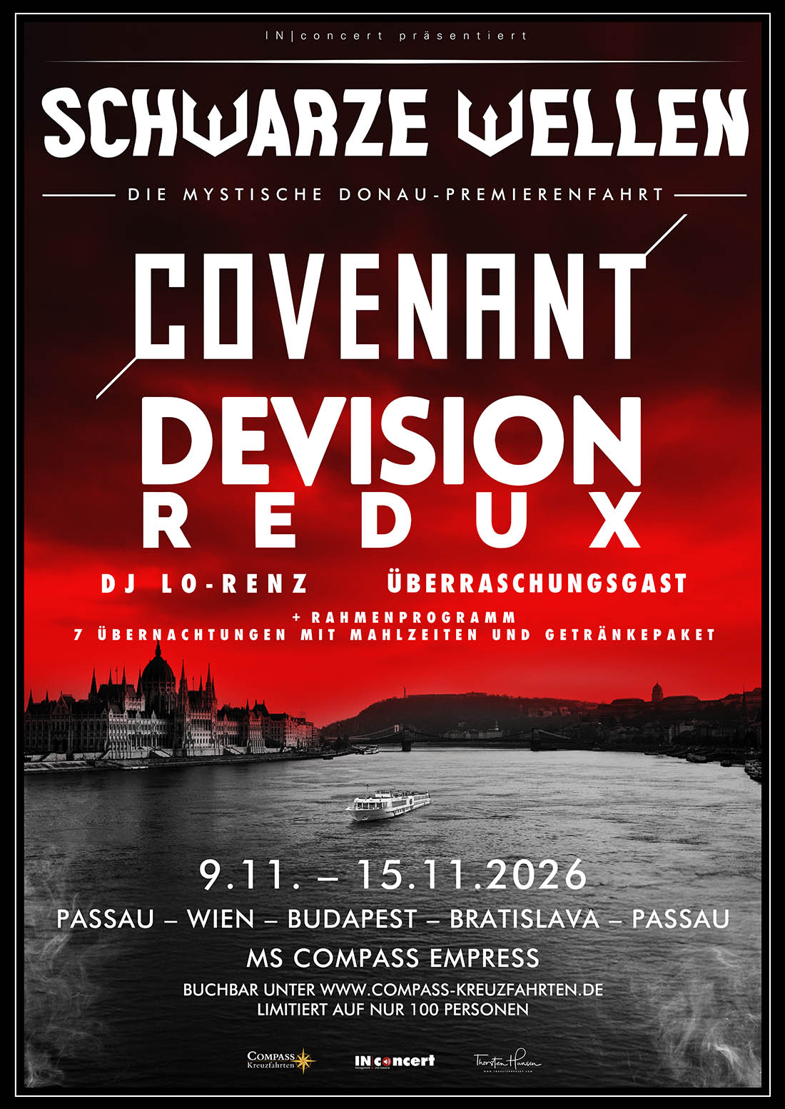 Schwarze Wellen - Die mystische Donau Premierenfahrt Schwarze Wellen - Die mystische Donau Premierenfahrt